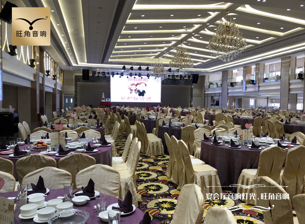 佛山“味可道”酒楼宴会厅音响灯光
