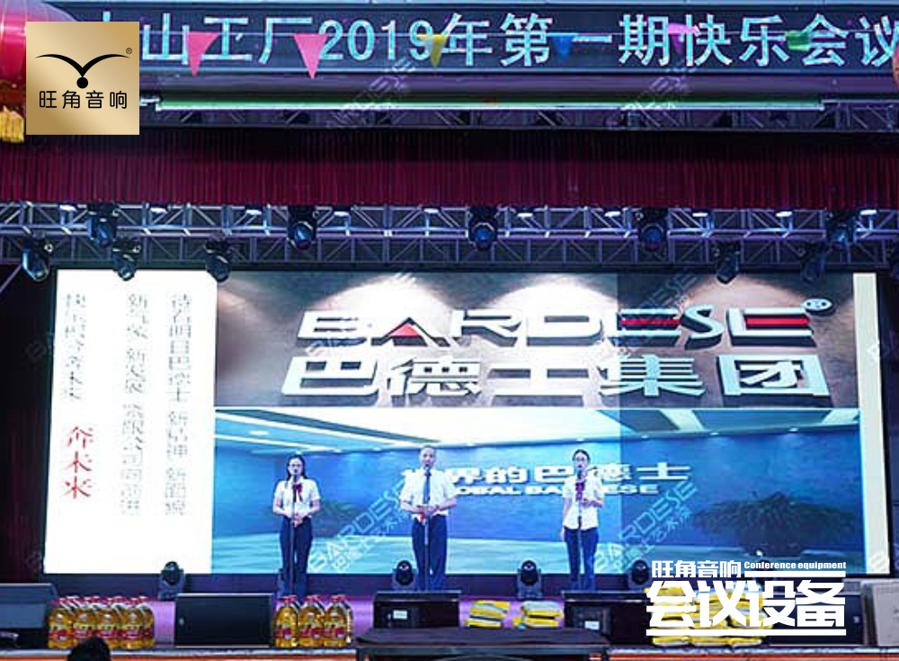 江门开平“巴德士集团”综合会议厅音响灯光